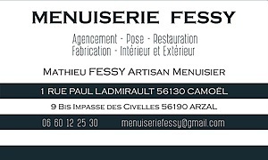 Menuiserie Fessy Camoël, Menuiserie