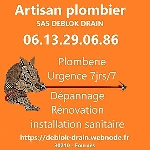 Deblok Drain Fournès, Plombier