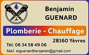 Benjamin Guenard  Yèvres, Plombier