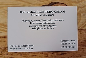 Jean-Louis Tchokokam  Dunkerque, Médecin